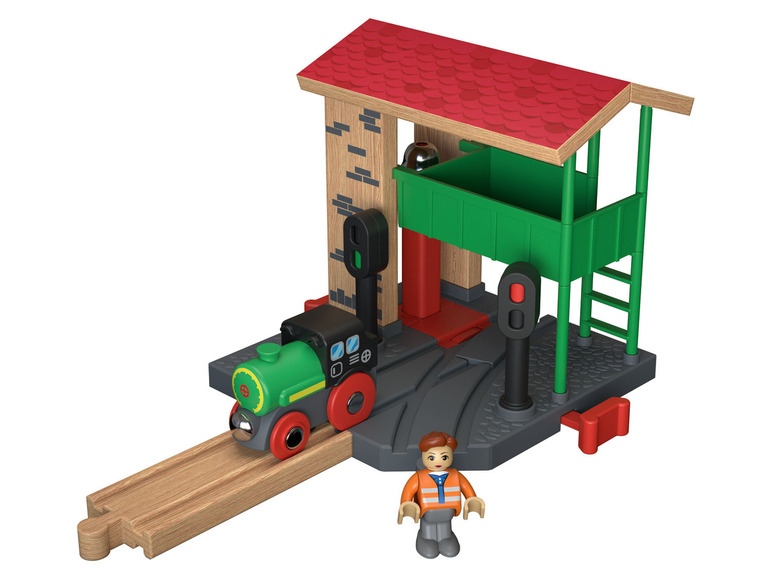 Playtive Příslušenství k dřevěné železnici (nádraží)