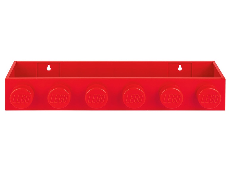 LEGO Odkládací police na knihy nebo hračky (červená)