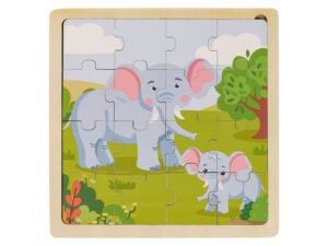 Playtive Dřevěné puzzle (slon)