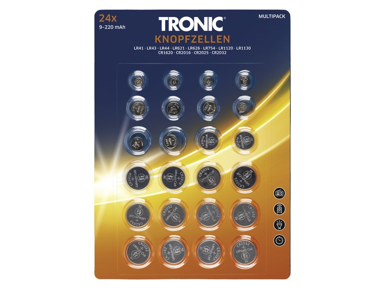 TRONIC® Sada knoflíkových baterií